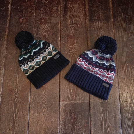 BARBOUR  Case Fairisle Beanie Hat