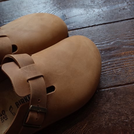 BIRKENSTOCK  BOSTON "OILED LEATHER"  COGNAC