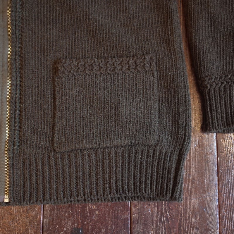 ナイジェル・ケーボン 40s USAF ZIP CARDIGAN C2 TYPE Nigel Cabourn - 40s USAF ZIP CARDIGAN C2 TYPE - OLIVE – PHAETON
