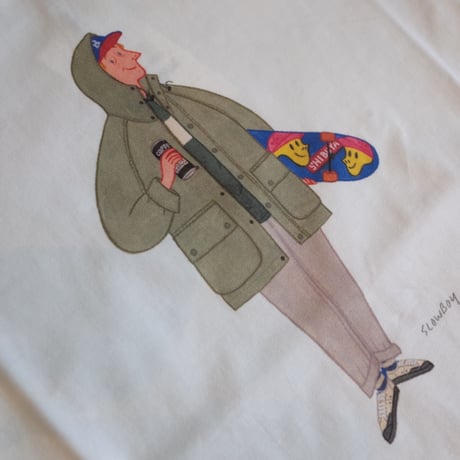 Barbour "WHITE LABEL" × Mr.SLOW BOY  HELMET TEE  &  SKATER TEE