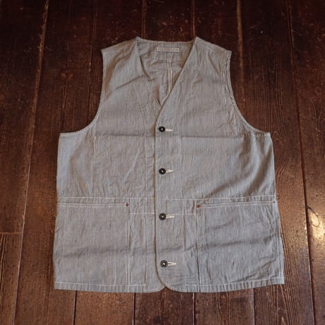 *A VONTADE  Utility Vest / Hickory Hardtwist Chambray