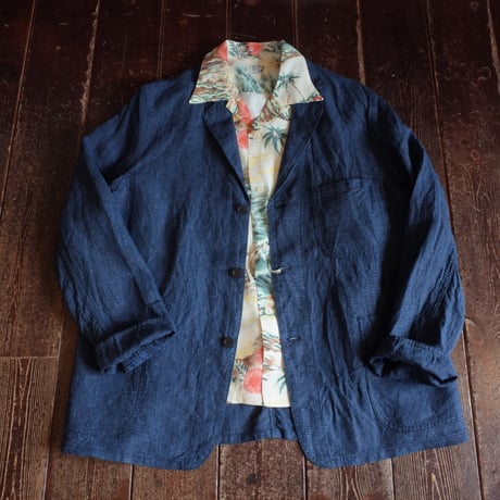 orSlow  SIMPLE LIGHT JACKET / INDIGO CHECK
