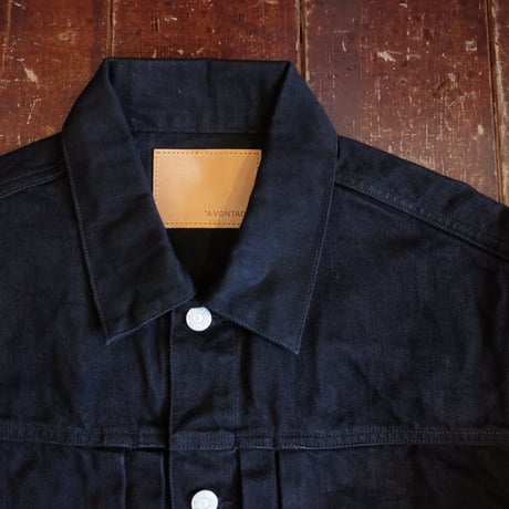 *A VONTADE  WW2 DENIM JACKET  13.5OZ SELVEDGE DENIM / BLACK