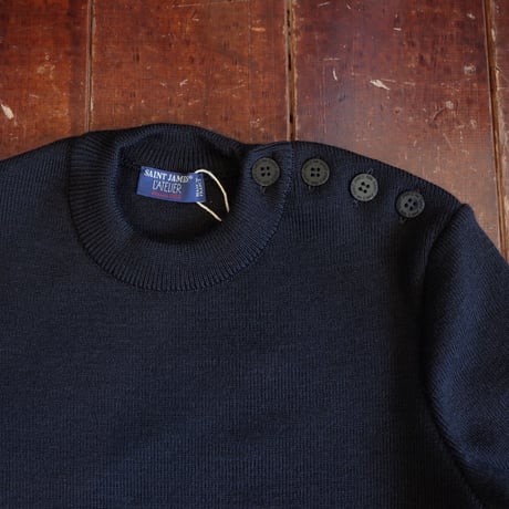 SAINT JAMES   CANCALE / PLAIN BUTTON SWEATER