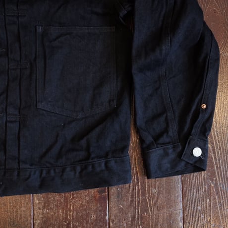 *A VONTADE  WW2 DENIM JACKET  13.5OZ SELVEDGE DENIM / BLACK