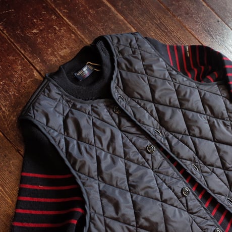 *A VONTADE  Quilted Liner Vest  -Detachable Collar-
