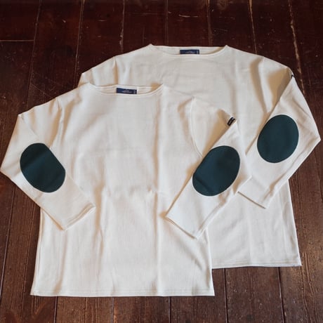 SAINT JAMES    OUESSANT "ELBOE PATCH" [ECRU(PIN)]