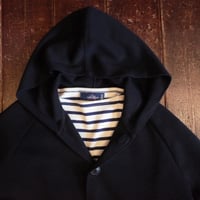 SAINT JAMES  15JL GILLET ARMA  KNIT HOODED CARDIGAN
