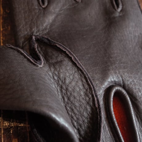 DENTS  "ETON" Heritage Three-Point Cashmere-Lined Deerskin Leather Gloves