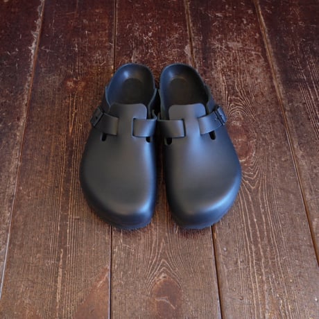 BIRKENSTOCK  BOSTON EXQUISITE  BLACK NATURAL LEATHER