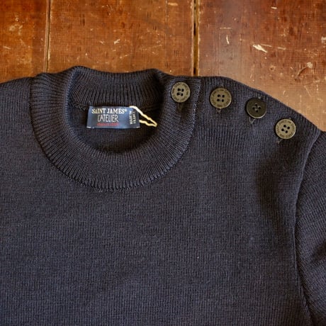 SAINT JAMES   CANCALE / PLAIN BUTTON SWEATER