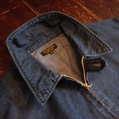 *A VONTADE  Denim ZIP Jacket  10oz Selvdge Denim