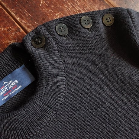 SAINT JAMES  CANCALE Ⅱ  PLAIN SHOULDER BUTTON SWEATER