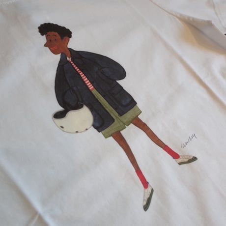 Barbour "WHITE LABEL" × Mr.SLOW BOY  HELMET TEE  &  SKATER TEE