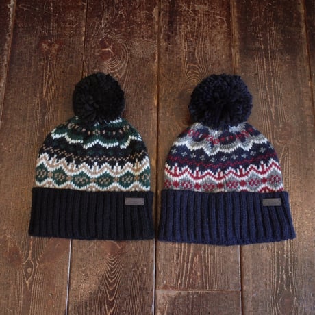 BARBOUR  Case Fairisle Beanie Hat