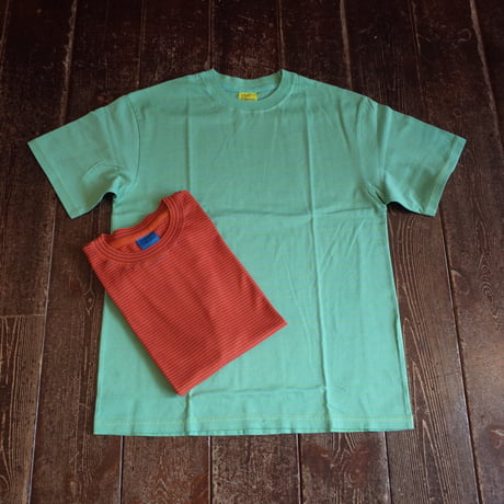 Yonetomi  NEW BASIC GARMENT DYE BORDER T-SHIRT