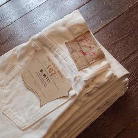 OrSlow  #107  IVY FIT  WHITE DENIM