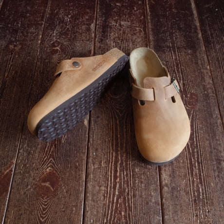 BIRKENSTOCK  BOSTON "OILED LEATHER"  COGNAC