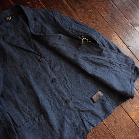 orSlow  SIMPLE LIGHT JACKET / INDIGO CHECK