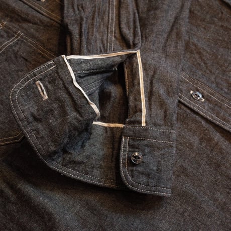 Nigel Cabourn  NEW MEDICAL SHIRT - BLACK