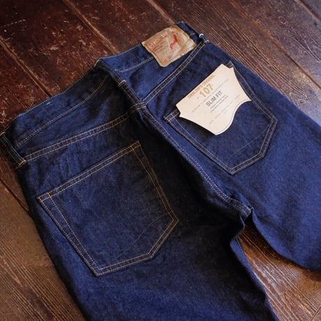 orSlow  #107  IVY FIT SELVEDGE DENIM ONE WASH