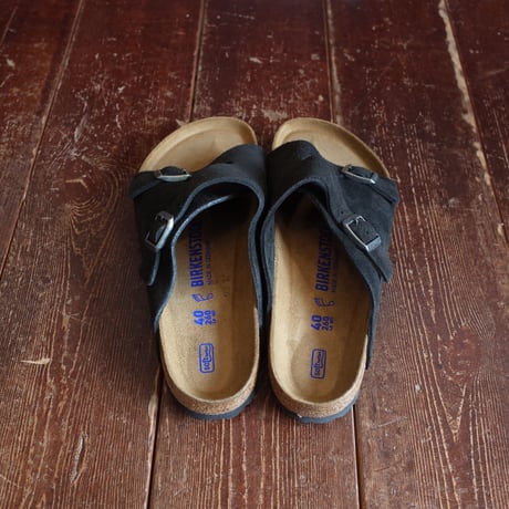 BIRKENSTOCK  ZURICH SUEDE LEATHER SOFT FOOTBED