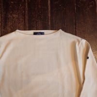 SAINT JAMES  OUESSANT "SOLID"  ECRU / OFF WHITE