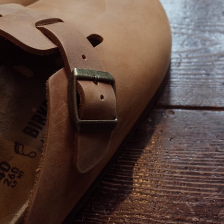 BIRKENSTOCK  BOSTON "OILED LEATHER"  COGNAC