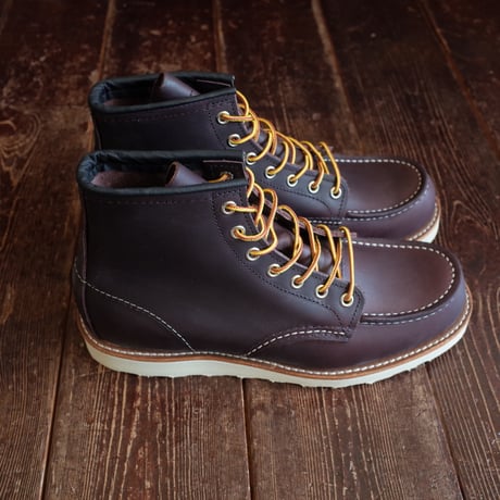 RED WING  #8847  6" CLASSIC MOC  "EXCALIBUR"  BLACK CHERRY