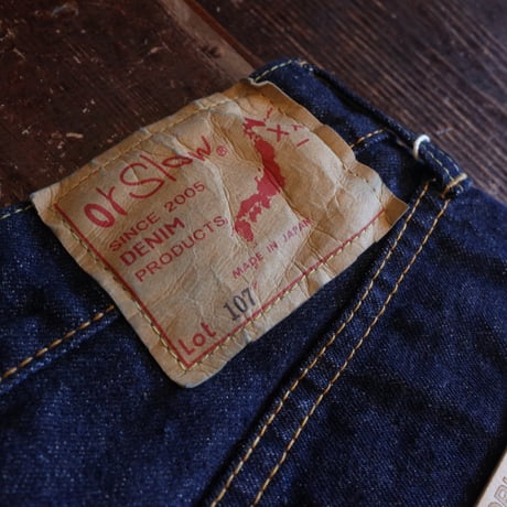 orSlow  #107  IVY FIT SELVEDGE DENIM ONE WASH
