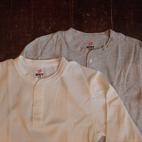 Hanes  "BEEFY" THERMAL HENLEY NECK L/S TEE