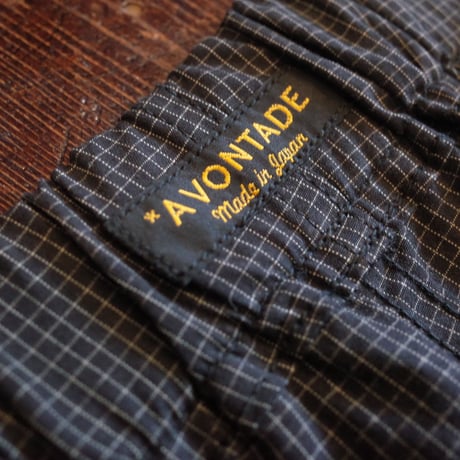 *A VONTADE  Fatigue Shorts / BLACK PLAID