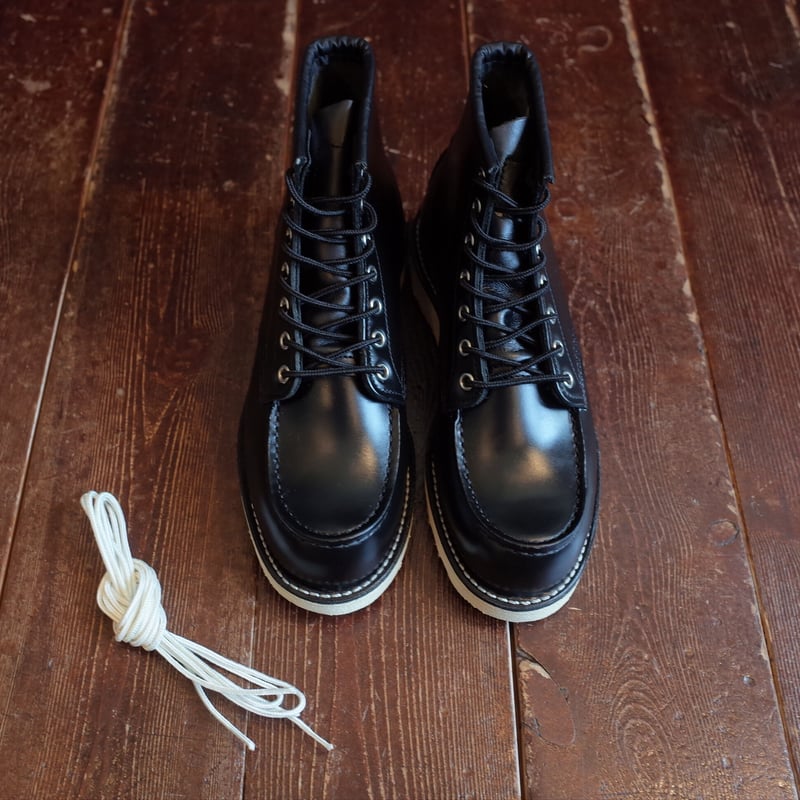 【Red Wing】 Classic Moc Toe 黒 レザー ブーツ　8D Red Wing】 Classic Moc Toe 黒 レザー ブーツ 8D 6-inch Classic Moc