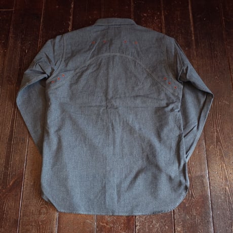 Nigel Cabourn  NEW MEDICAL SHIRT "SALT&PEPPER"