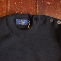 SAINT JAMES   " CANCALE"  PLAIN SHOULDER BUTTON SWEATER