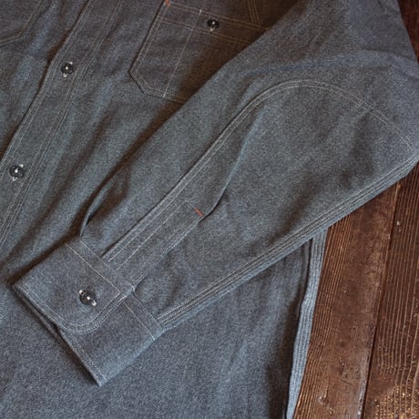Nigel Cabourn  NEW MEDICAL SHIRT "SALT&PEPPER"