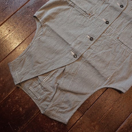 *A VONTADE  Utility Vest / Hickory Hardtwist Chambray