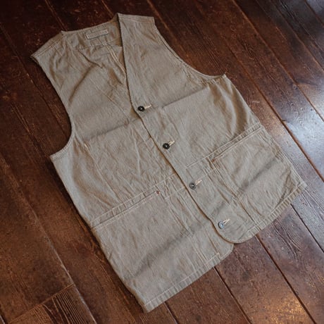 *A VONTADE  Utility Vest / Hickory Hardtwist Chambray