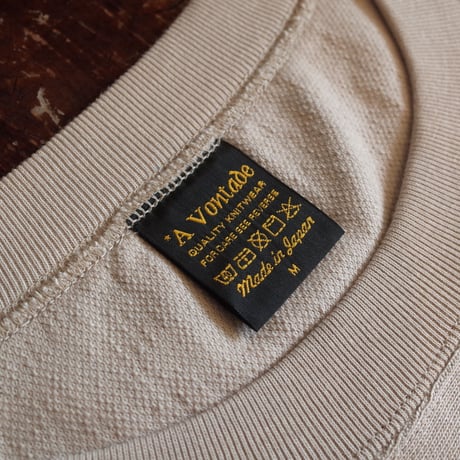 *A VONTADE  Reverse Crew Sweat L/S