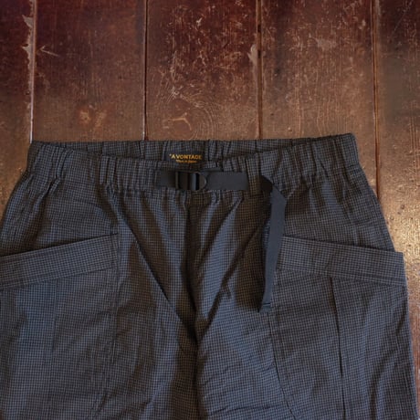 *A VONTADE  Fatigue Shorts / BLACK PLAID