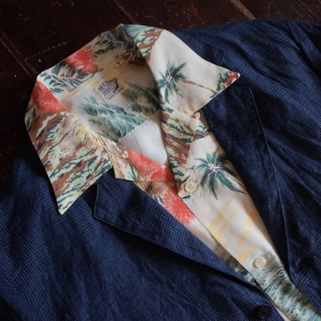 orSlow  SIMPLE LIGHT JACKET / INDIGO CHECK