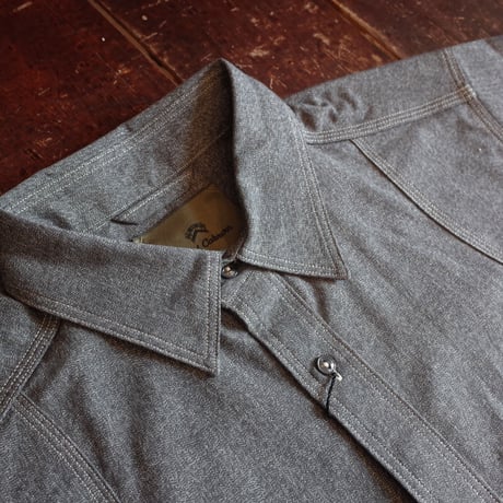 Nigel Cabourn  NEW MEDICAL SHIRT "SALT&PEPPER"