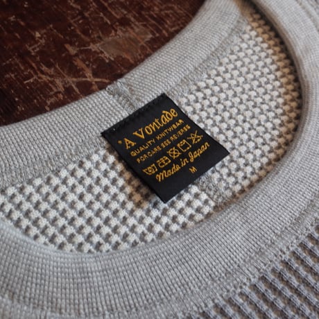 *A VONTADE  Big Waffle Crew Top