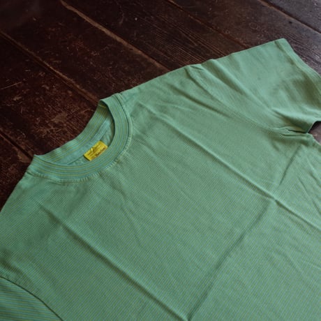 Yonetomi  NEW BASIC GARMENT DYE BORDER T-SHIRT
