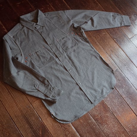 Nigel Cabourn  NEW MEDICAL SHIRT "SALT&PEPPER"