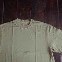 Yonetomi  GARMENT DYED BORDER T-SHIRT (Short Sleeve)