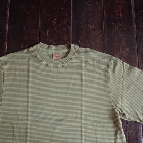 Yonetomi  GARMENT DYED BORDER T-SHIRT (Short Sleeve)