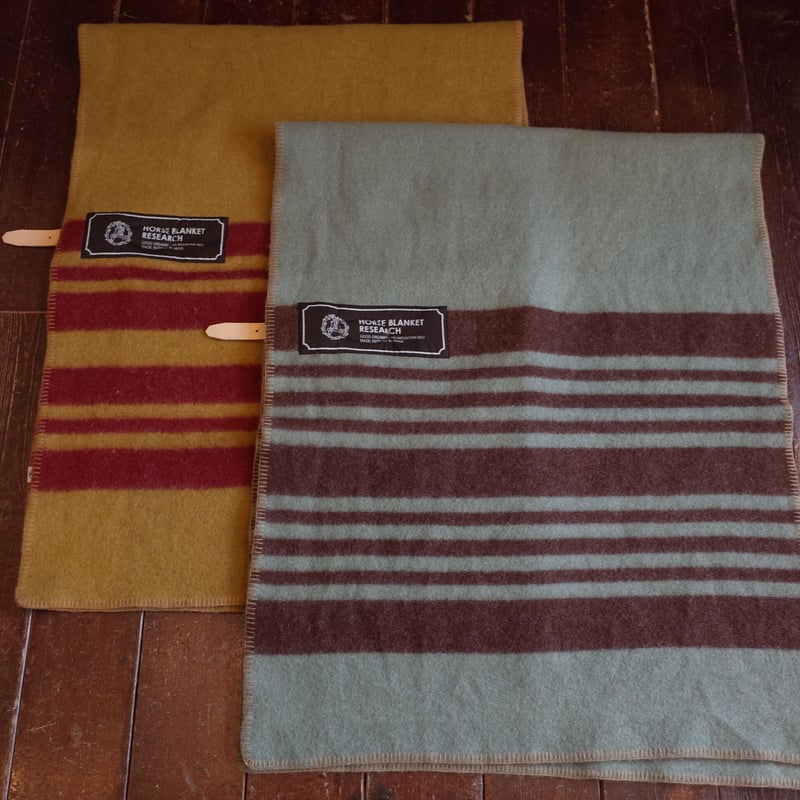 【新品未使用品】ホースブランケット1/2 mustard×red HORSE BLANKET RESEARCH 