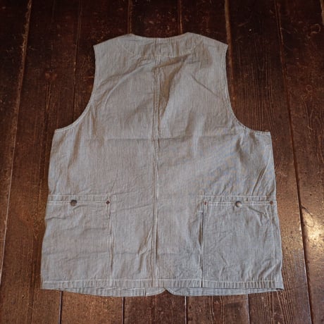 *A VONTADE  Utility Vest / Hickory Hardtwist Chambray