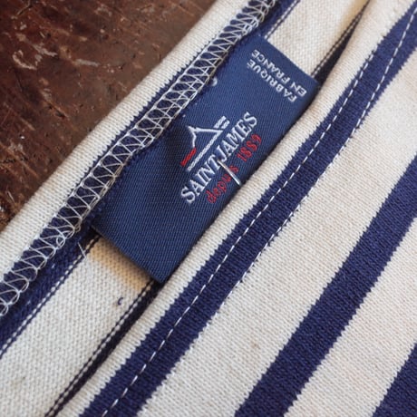 Saint James  OUESSANT  HEART ELBOW PATCH  ECRE/MARINE (TULIPE)